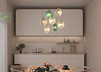 Maytoni Modern Frozen Подвесной светильник цвет: латунь MOD254PL-07BS