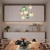Maytoni Modern Frozen Подвесной светильник цвет: латунь MOD254PL-07BS