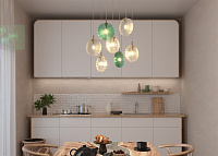 Maytoni Modern Frozen Подвесной светильник цвет: латунь MOD254PL-07BS