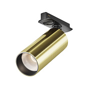Maytoni Technical Focus LED Трековый светильник цвет: черный и латунь TR021-1-12W4K-W-BBS