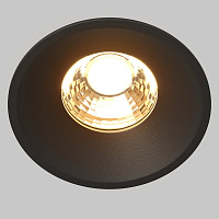Maytoni Technical Round Встраиваемый светильник цвет: черный DL058-12W2.7K-B