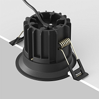Maytoni Technical Round Встраиваемый светильник цвет: черный DL058-12W2.7K-B