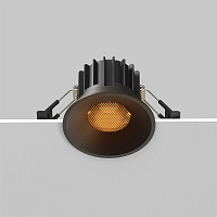 Maytoni Technical Round Встраиваемый светильник цвет: черный DL058-12W2.7K-B