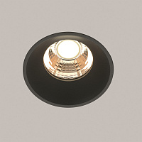 Maytoni Technical Round Встраиваемый светильник цвет: черный DL058-7W3K-TRS-B