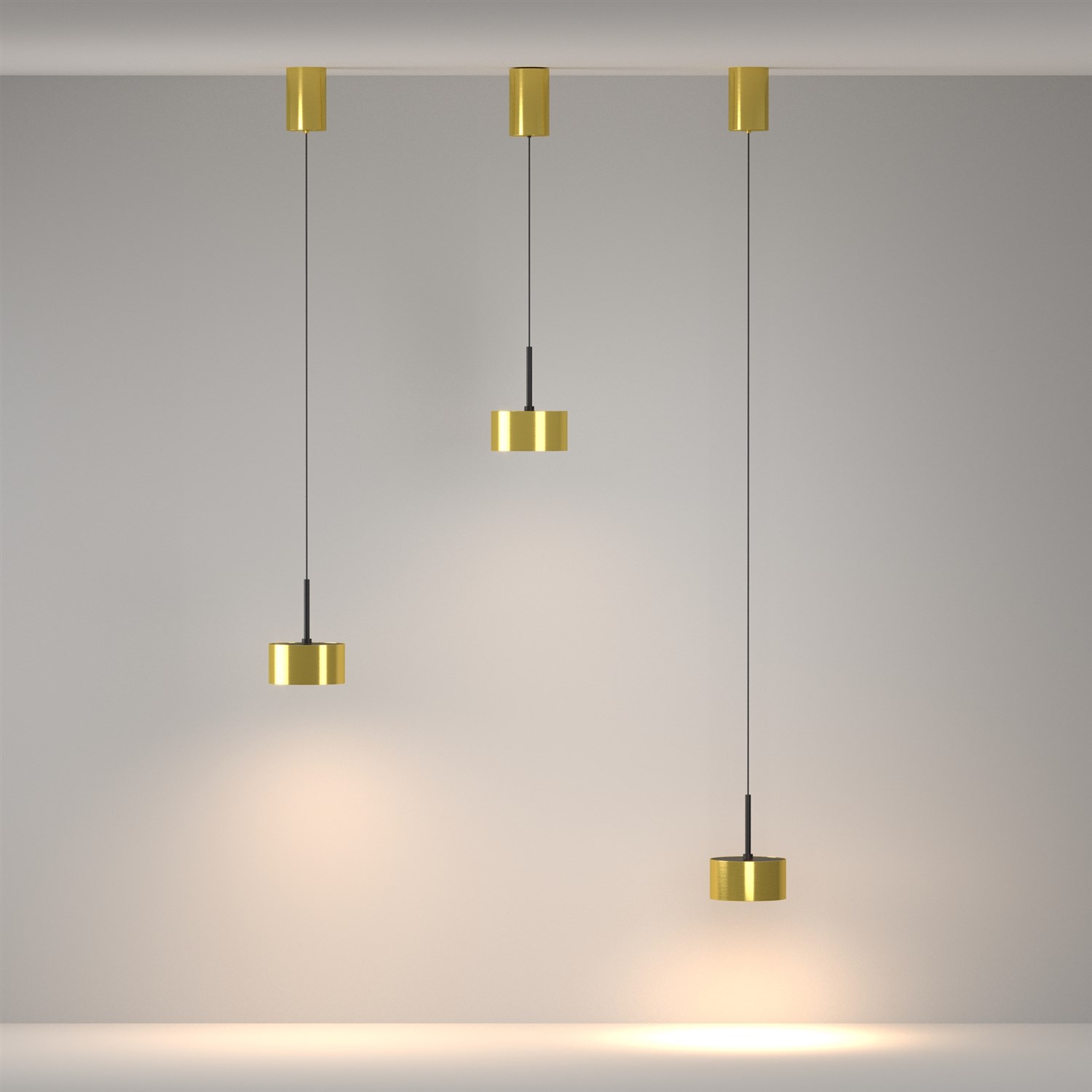 Maytoni Technical Glare Подвесной светильник цвет: латунь P102PL-12W3K-BS