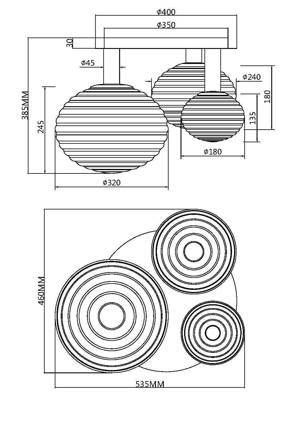 Maytoni Modern Reels Потолочный светильник цвет: черный MOD268CL-03B