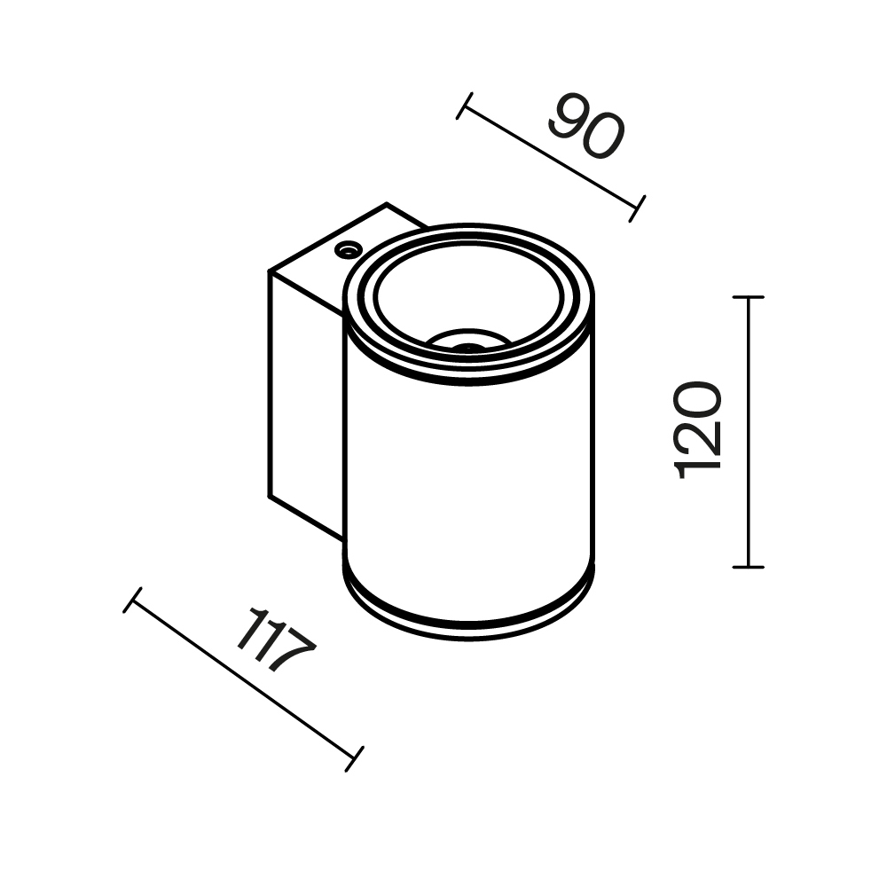 Maytoni Outdoor Shim Настенный светильник (бра) цвет: белый O303WL-L5W3K
