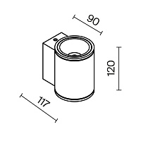 Maytoni Outdoor Shim Настенный светильник (бра) цвет: белый O303WL-L5W3K