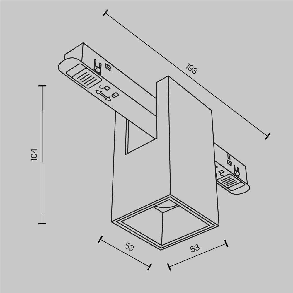 Maytoni Technical Alfa Трековый светильник цвет: латунь TR121-2-7W3K-BS