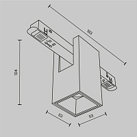 Maytoni Technical Alfa Трековый светильник цвет: латунь TR121-2-7W3K-BS