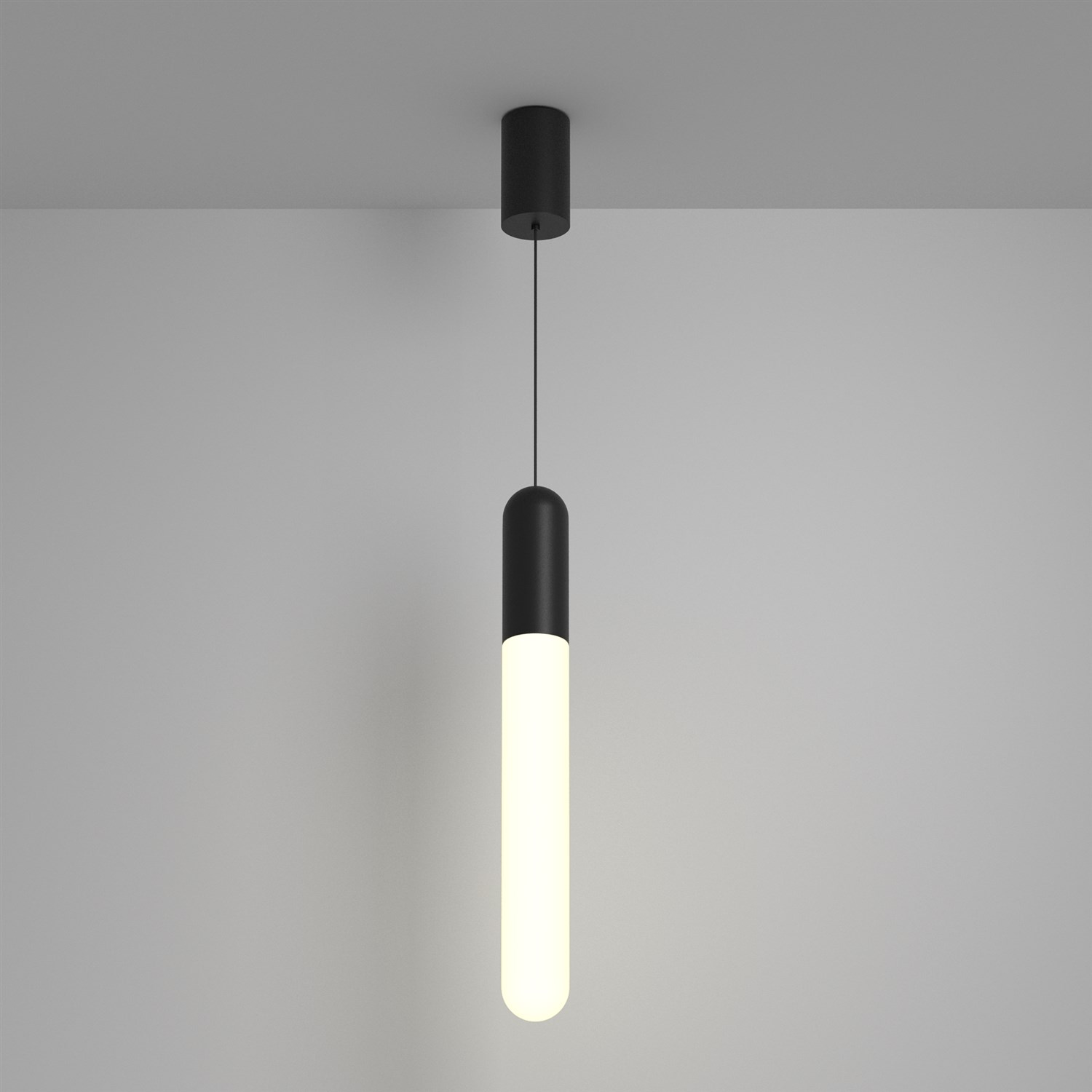 Maytoni Technical Mist Подвесной светильник цвет: черный P101PL-L500-12W3K-B