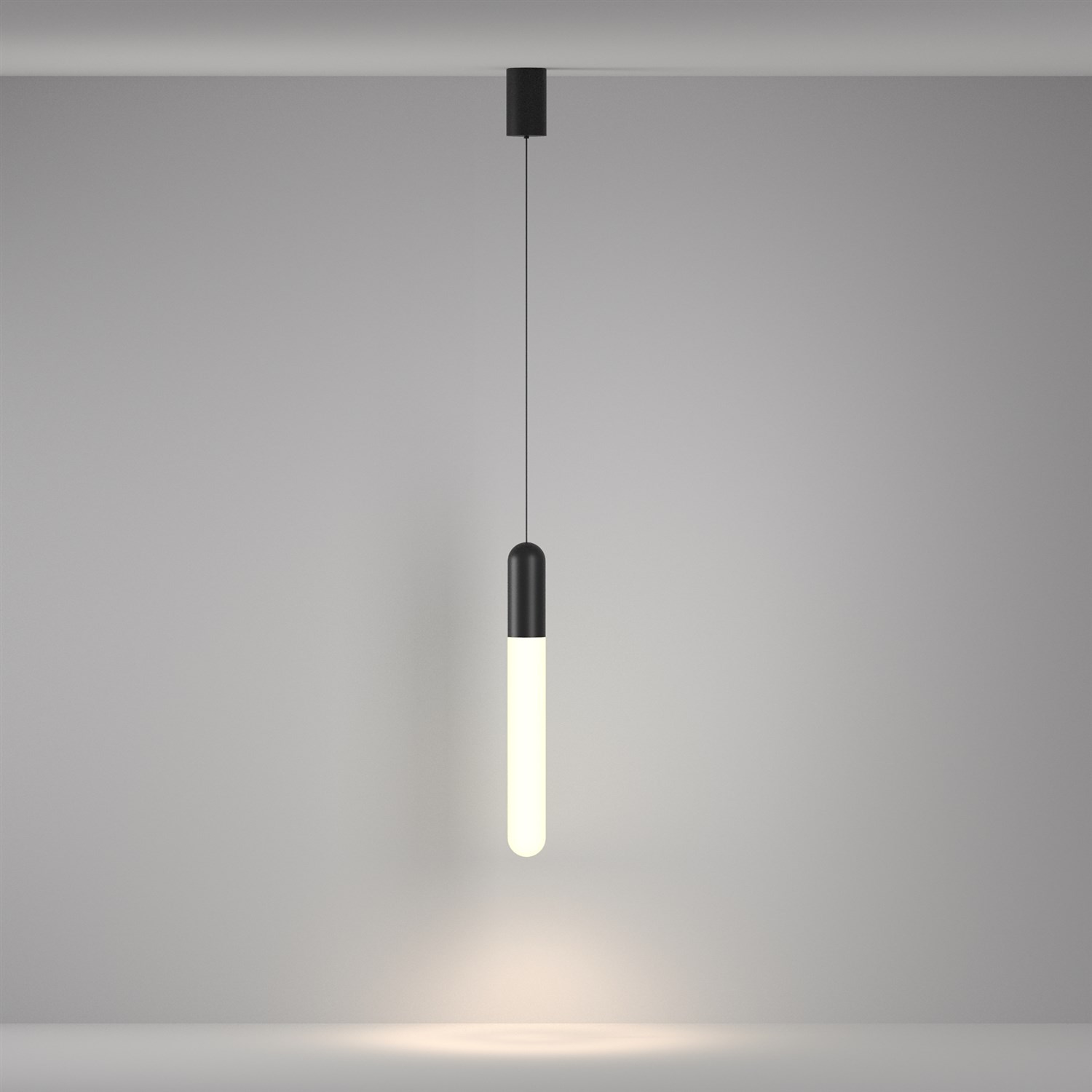 Maytoni Technical Mist Подвесной светильник цвет: черный P101PL-L500-12W3K-B