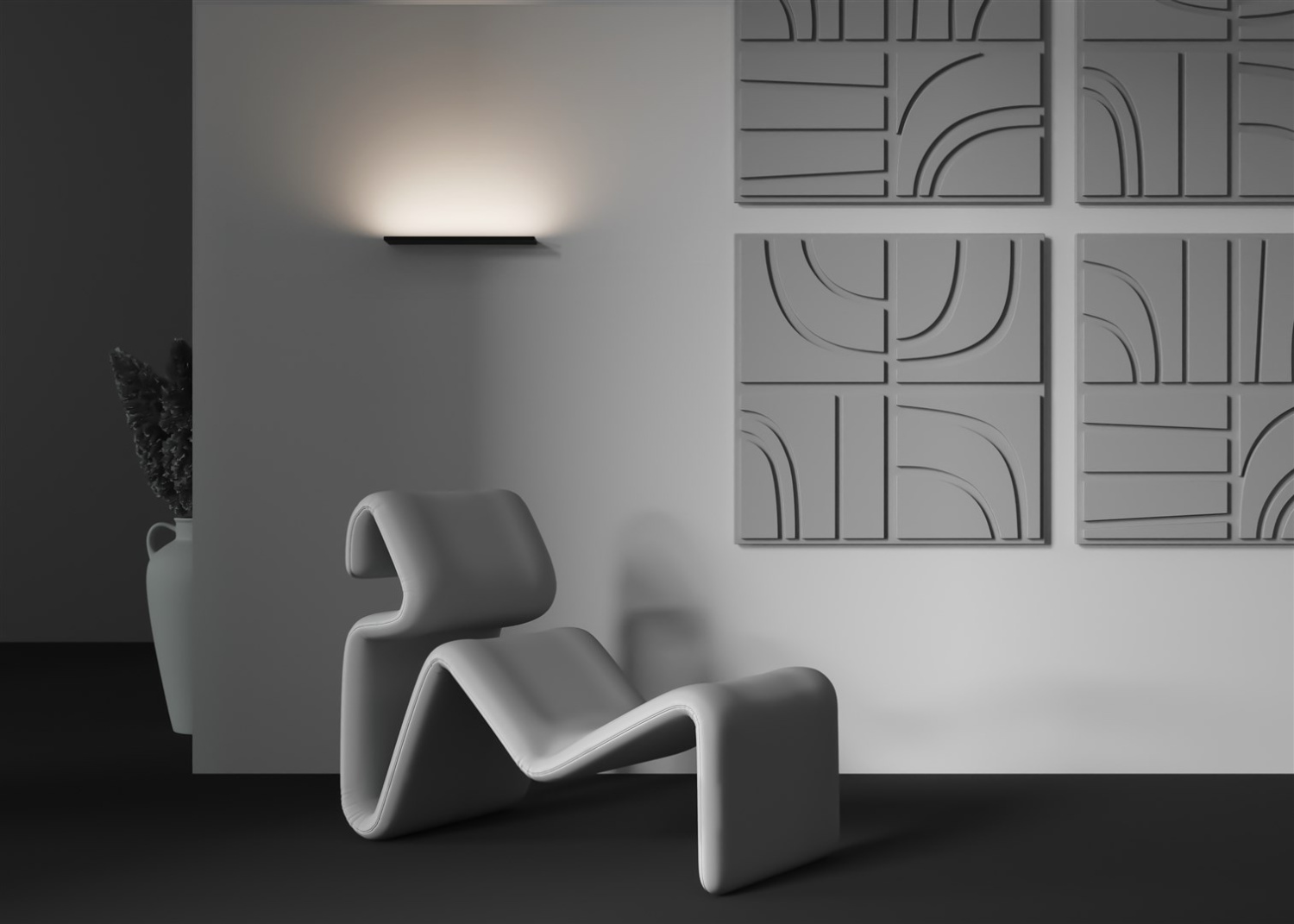 Maytoni Modern Shine Подсветка цвет: черный C033WL-L12B3K