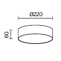 Maytoni Technical Zon Потолочный светильник цвет: черный C032CL-24W3K-RD-B