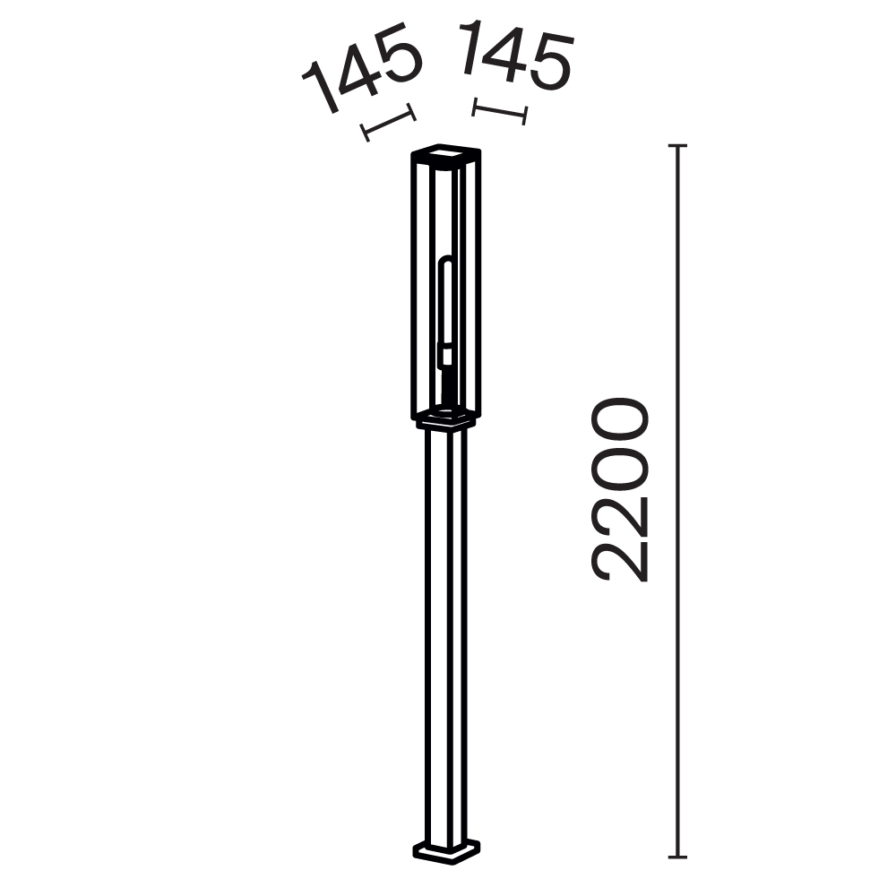 Maytoni Outdoor Cell Ландшафтный светильник цвет: графит O452FL-01GF3