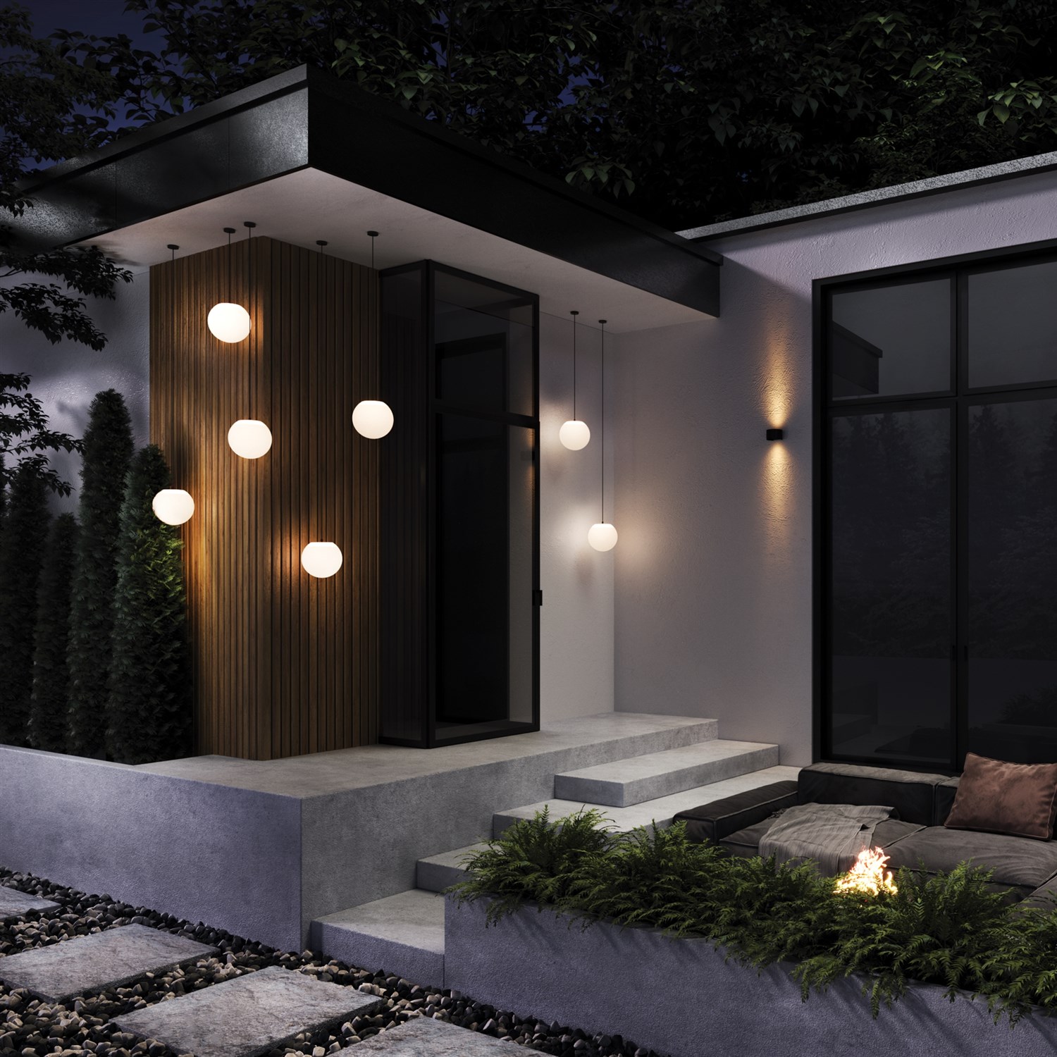 Maytoni Outdoor Erda Подвесной светильник цвет: белый O594PL-01B