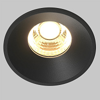 Maytoni Technical Round Встраиваемый светильник цвет: черный DL058-7W2.7K-B