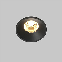 Maytoni Technical Round Встраиваемый светильник цвет: черный DL058-7W2.7K-B