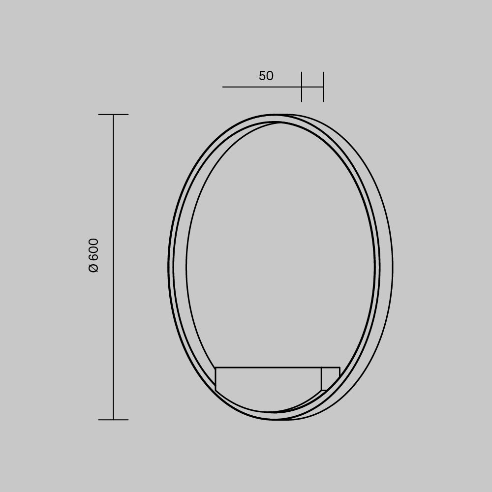 Maytoni Modern Rim Настенный светильник (бра) цвет: латунь MOD058WL-L35BSK