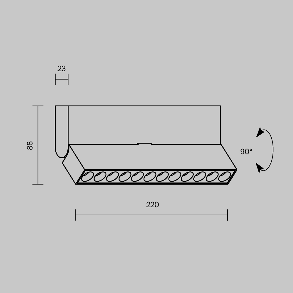 Maytoni Technical Points rot Потолочный светильник цвет: белый C136CL-12W4K-W