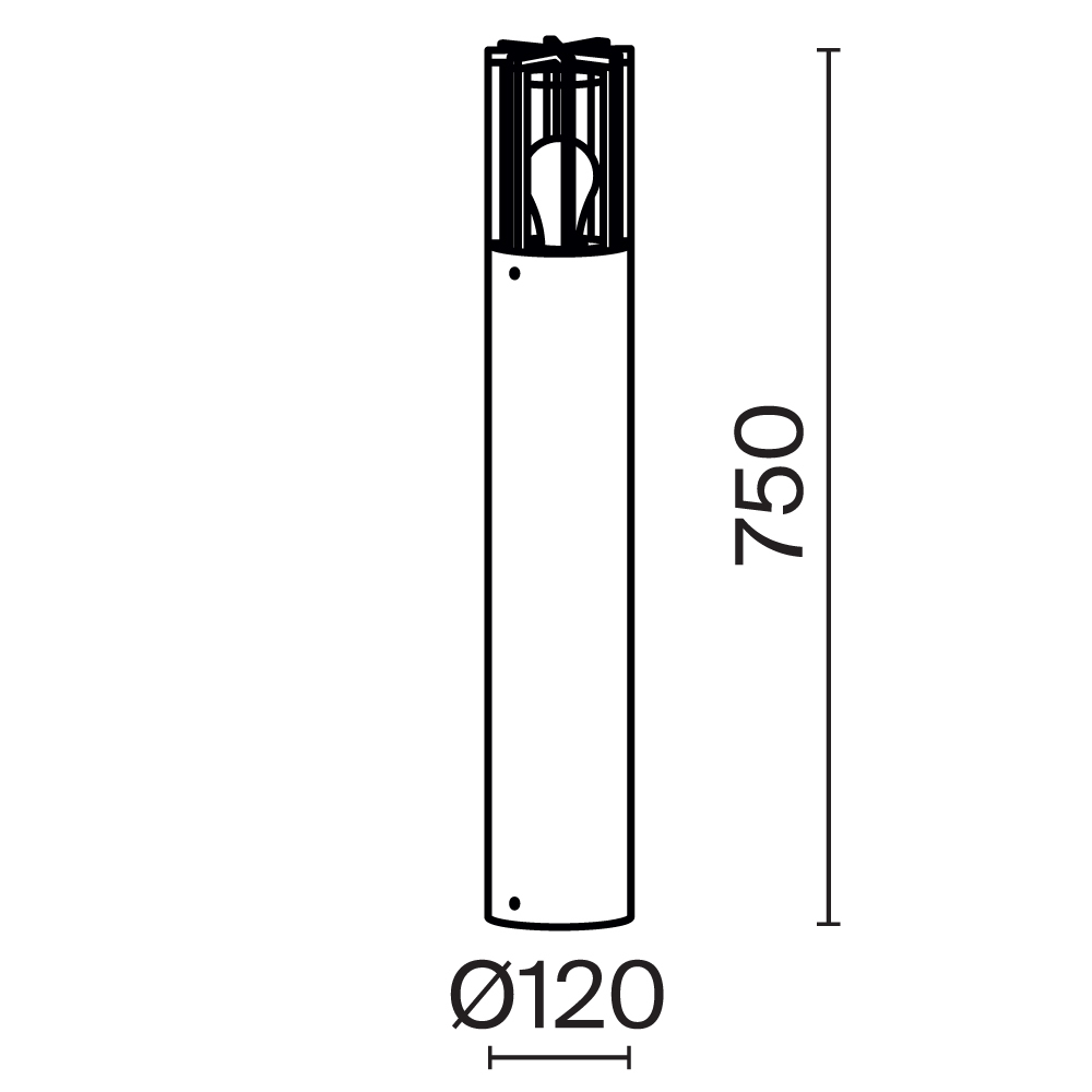 Maytoni Outdoor Barrel Ландшафтный светильник цвет: графит O453FL-01GF