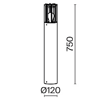 Maytoni Outdoor Barrel Ландшафтный светильник цвет: графит O453FL-01GF