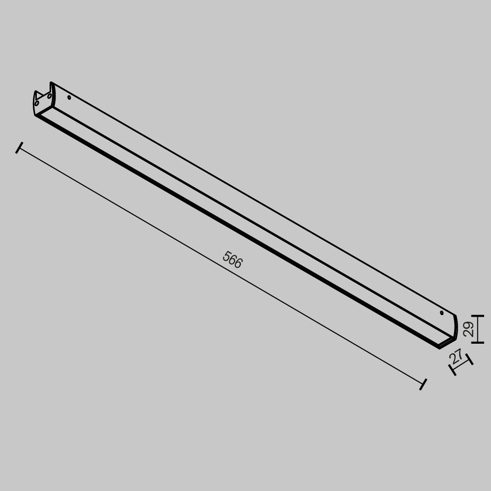 Maytoni Technical Basis Трековый светильник цвет: черный TR161-1-25W3K-B