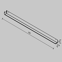 Maytoni Technical Basis Трековый светильник цвет: черный TR161-1-25W3K-B