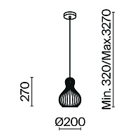 Maytoni Modern Roots Подвесной светильник цвет: черный MOD192PL-01W