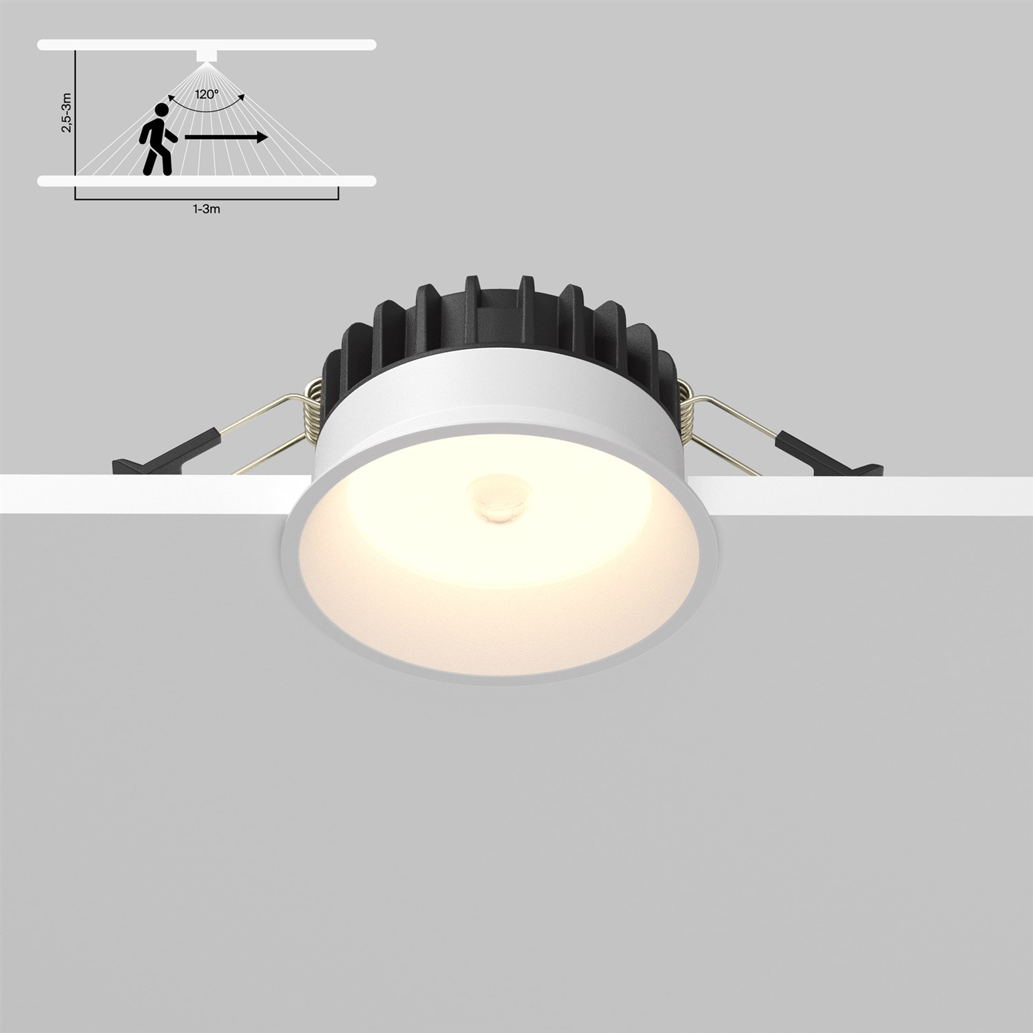 Maytoni Technical Okno Встраиваемый светильник цвет: белый DL055-8W3K-SEN-W