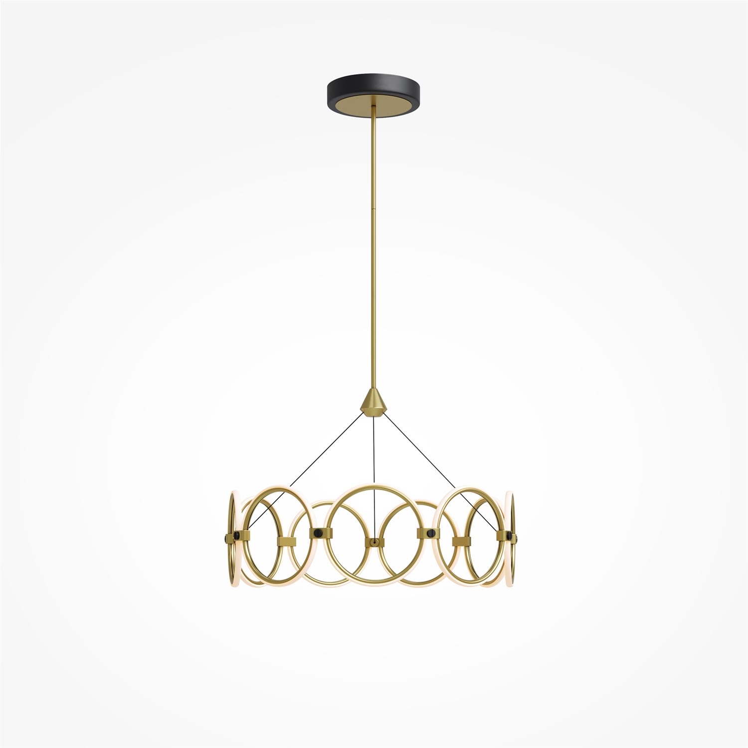 Maytoni Modern Link Подвесной светильник цвет: черный и латунь MOD357PL-L40BS3K
