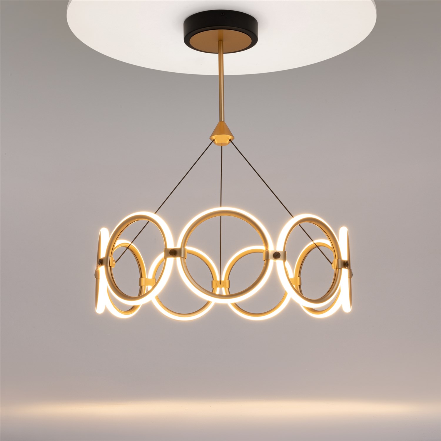Maytoni Modern Link Подвесной светильник цвет: черный и латунь MOD357PL-L40BS3K
