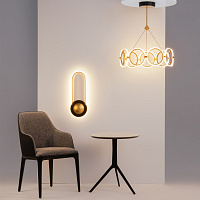 Maytoni Modern Link Подвесной светильник цвет: черный и латунь MOD357PL-L40BS3K
