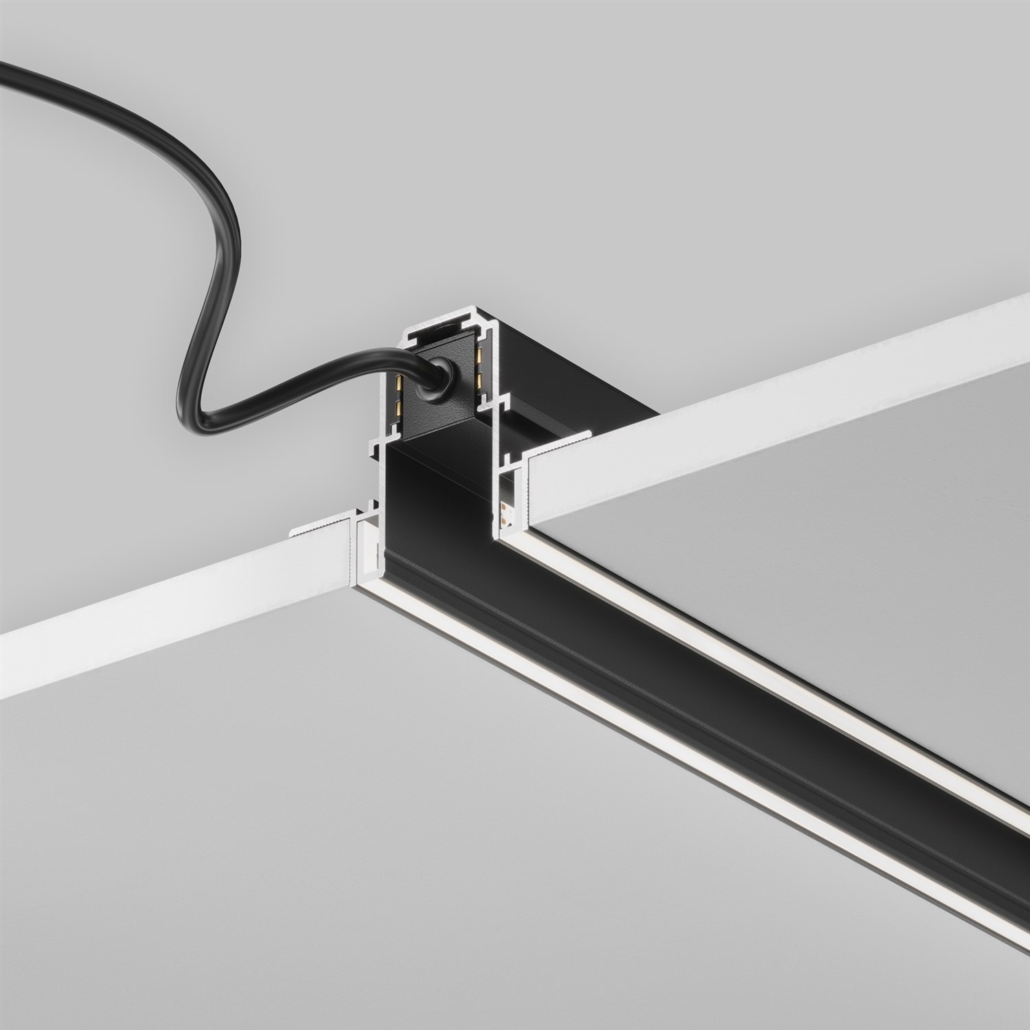 Maytoni Technical Busbar trunkings Exility Шинопровод встраиваемый цвет: черный TRX034LS-222B