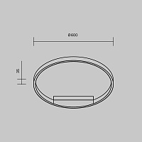 Maytoni Modern Rim Потолочный светильник цвет: латунь MOD058CL-L35BSK