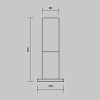Maytoni Outdoor Willis Ландшафтный светильник цвет: черный O418FL-01B