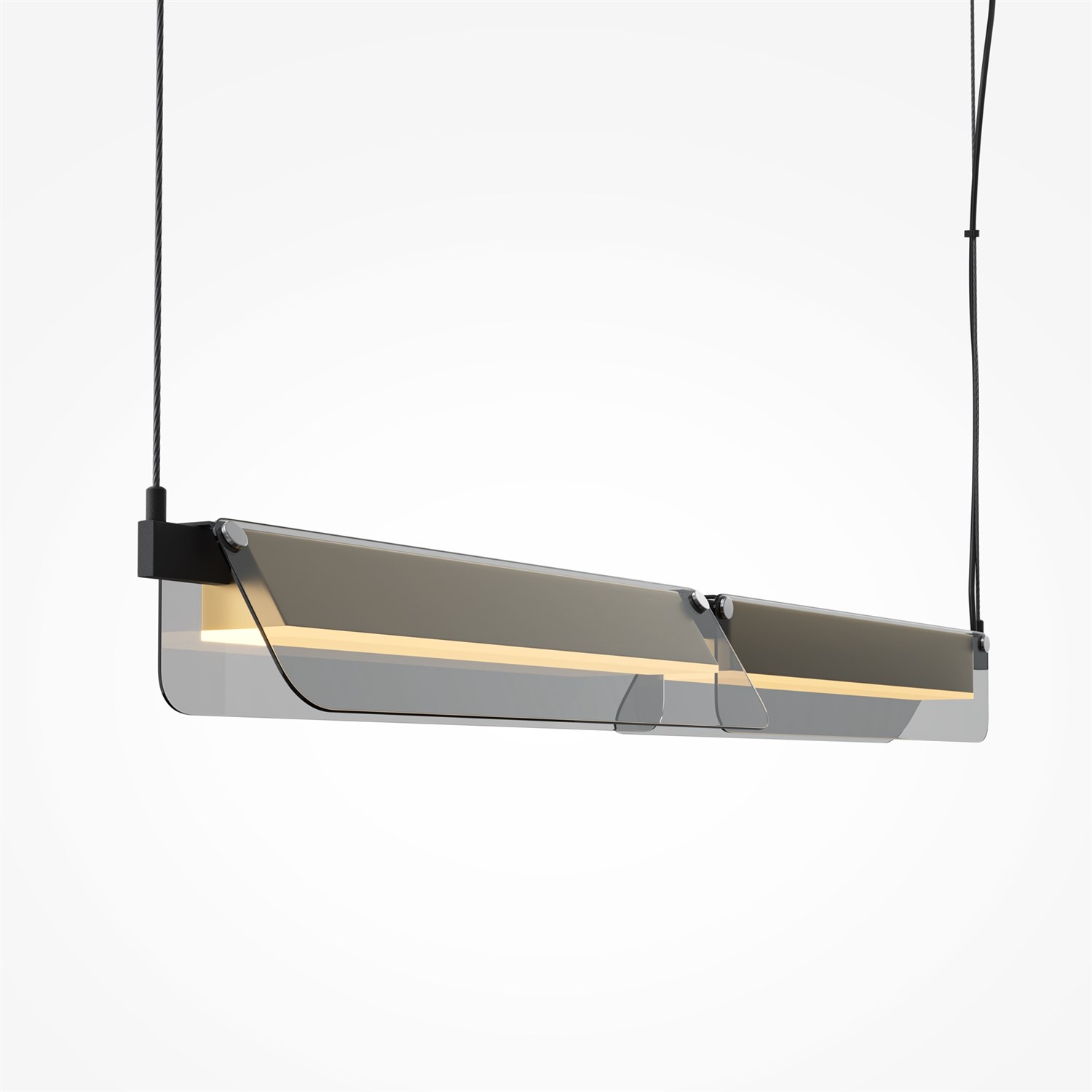 Maytoni Modern Flat Подвесной светильник цвет: черный и латунь MOD296PL-L20BS3K