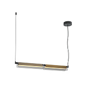 Maytoni Modern Flat Подвесной светильник цвет: черный и латунь MOD296PL-L20BS3K