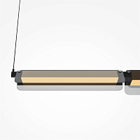 Maytoni Modern Flat Подвесной светильник цвет: черный и латунь MOD296PL-L20BS3K