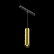 Maytoni Technical Focus LED Трековый подвесной светильник цвет: черный и латунь TR041-4-12W3K-M-DS-BBS