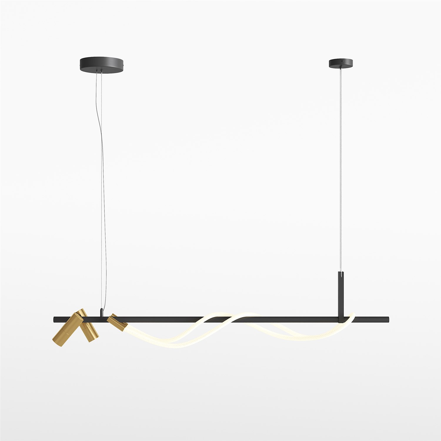 Maytoni Modern Tau Подвесной светильник цвет: черный и золото MOD166PL-L30GB3K