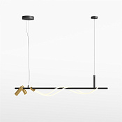 Maytoni Modern Tau Подвесной светильник цвет: черный и золото MOD166PL-L30GB3K
