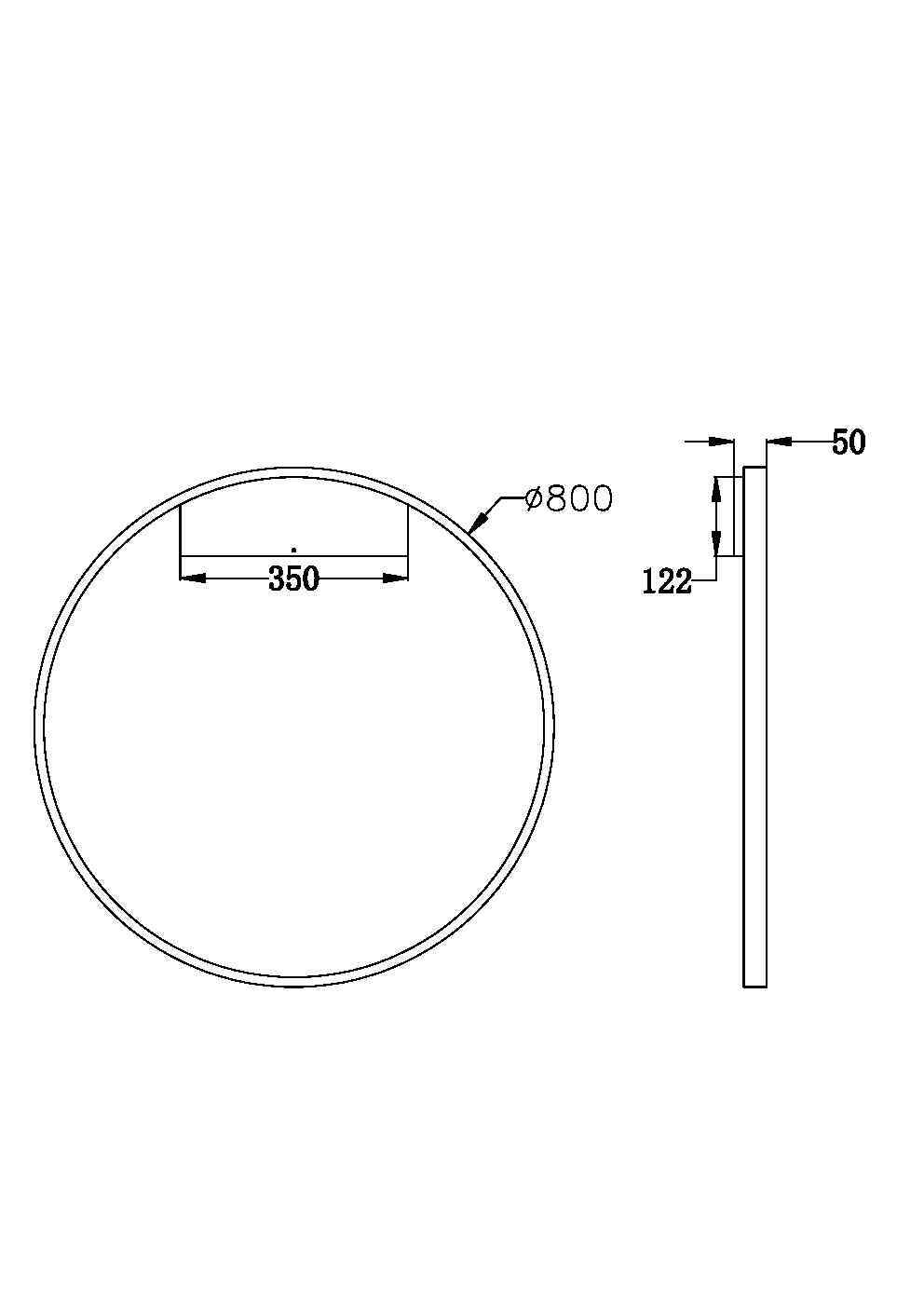 Maytoni Modern Rim Настенный светильник (бра) цвет: черный MOD058WL-L50B3K