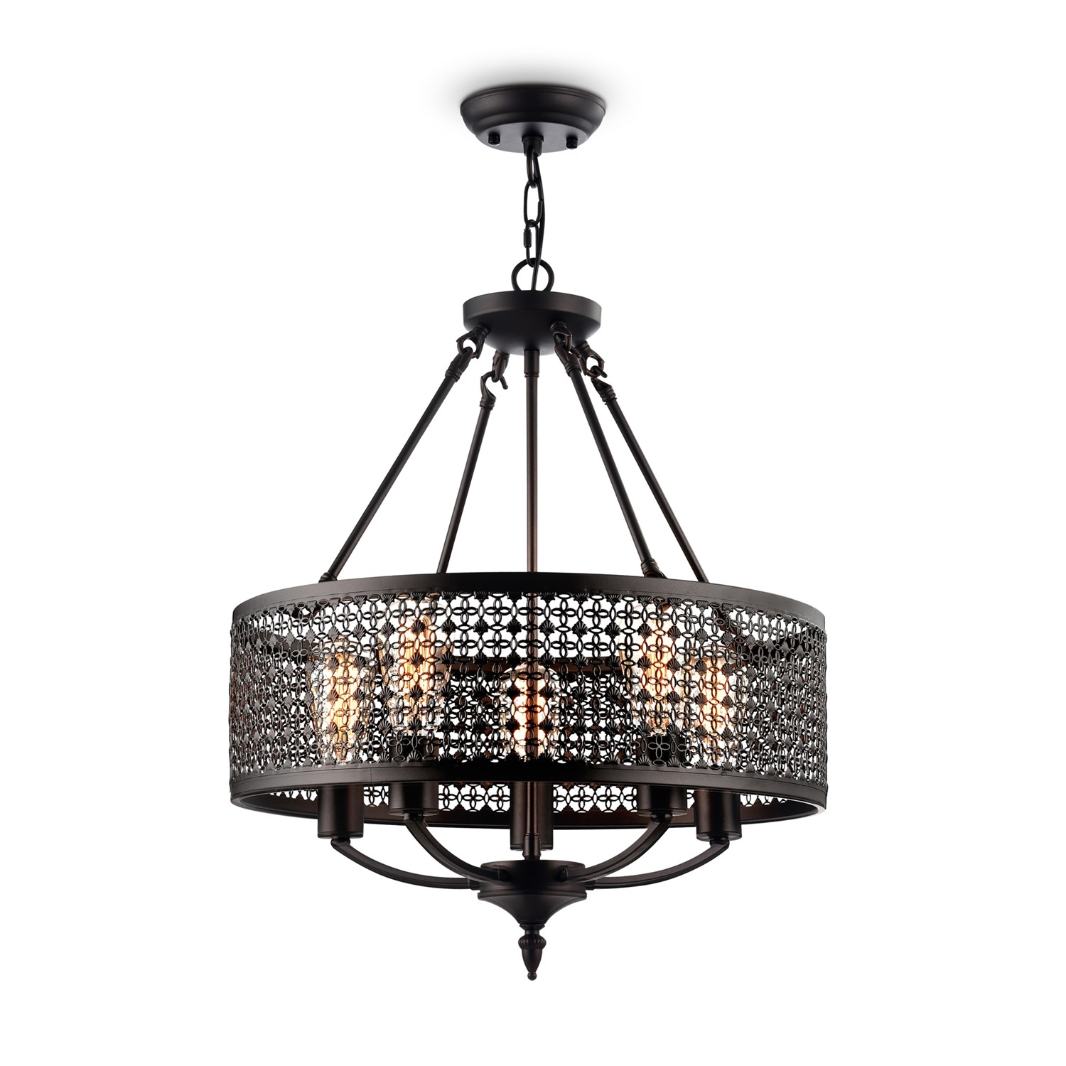 Freya Loft Conte Люстра цвет: коричневый FR4166-PL-05C-BL