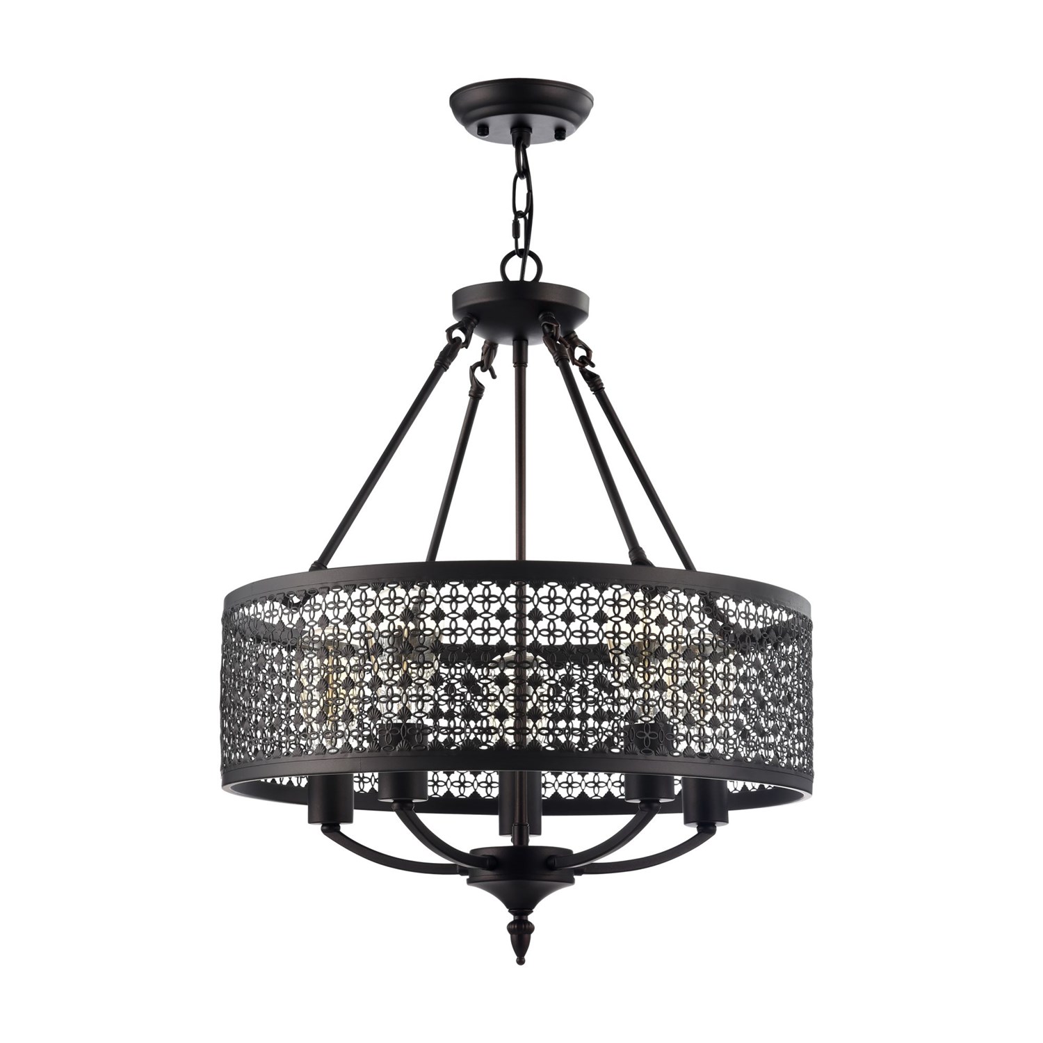 Freya Loft Conte Люстра цвет: коричневый FR4166-PL-05C-BL