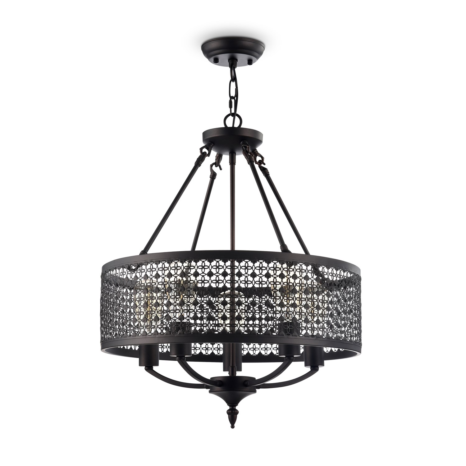 Freya Loft Conte Люстра цвет: коричневый FR4166-PL-05C-BL