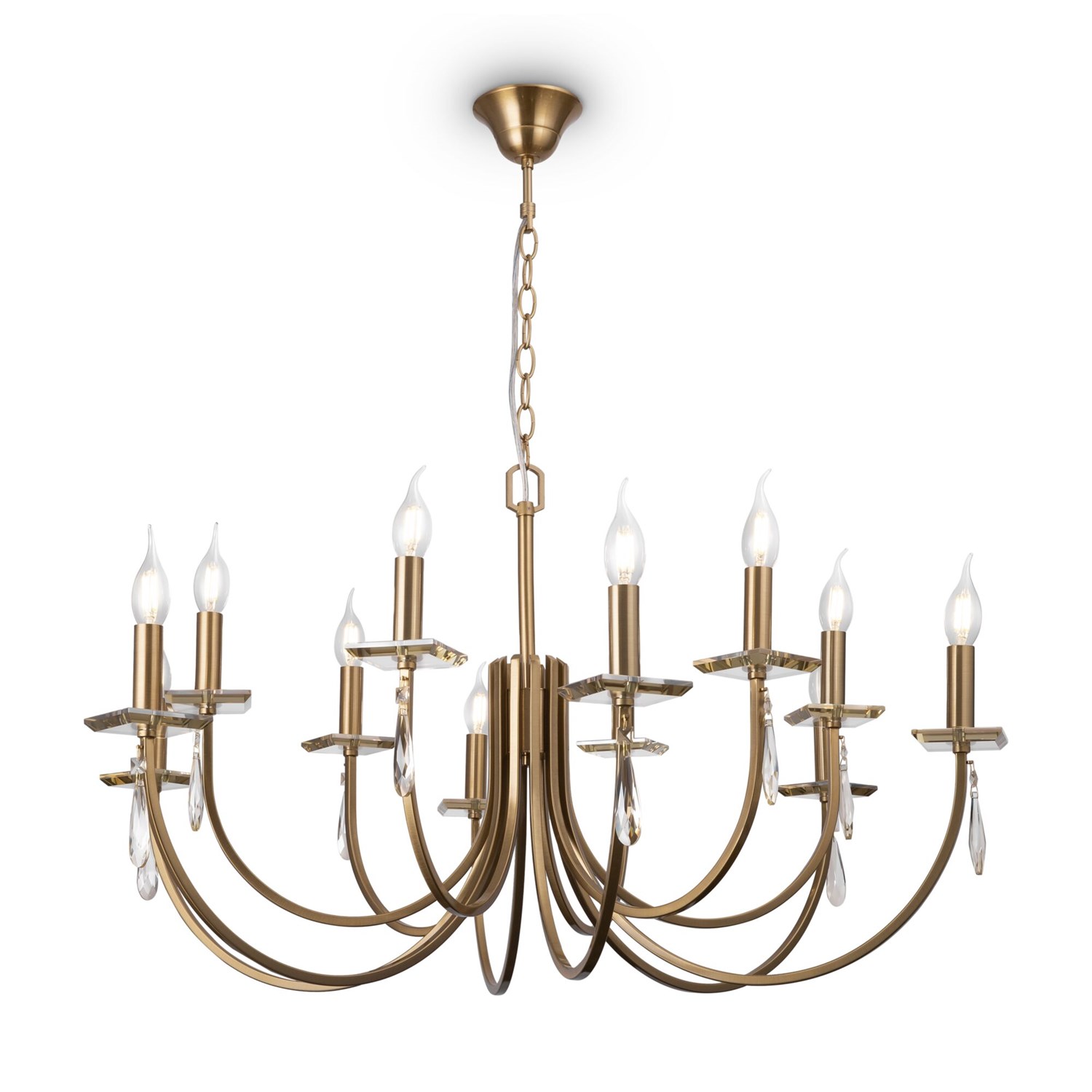 Freya Crystal Forte Люстра цвет: латунь FR1006PL-12G