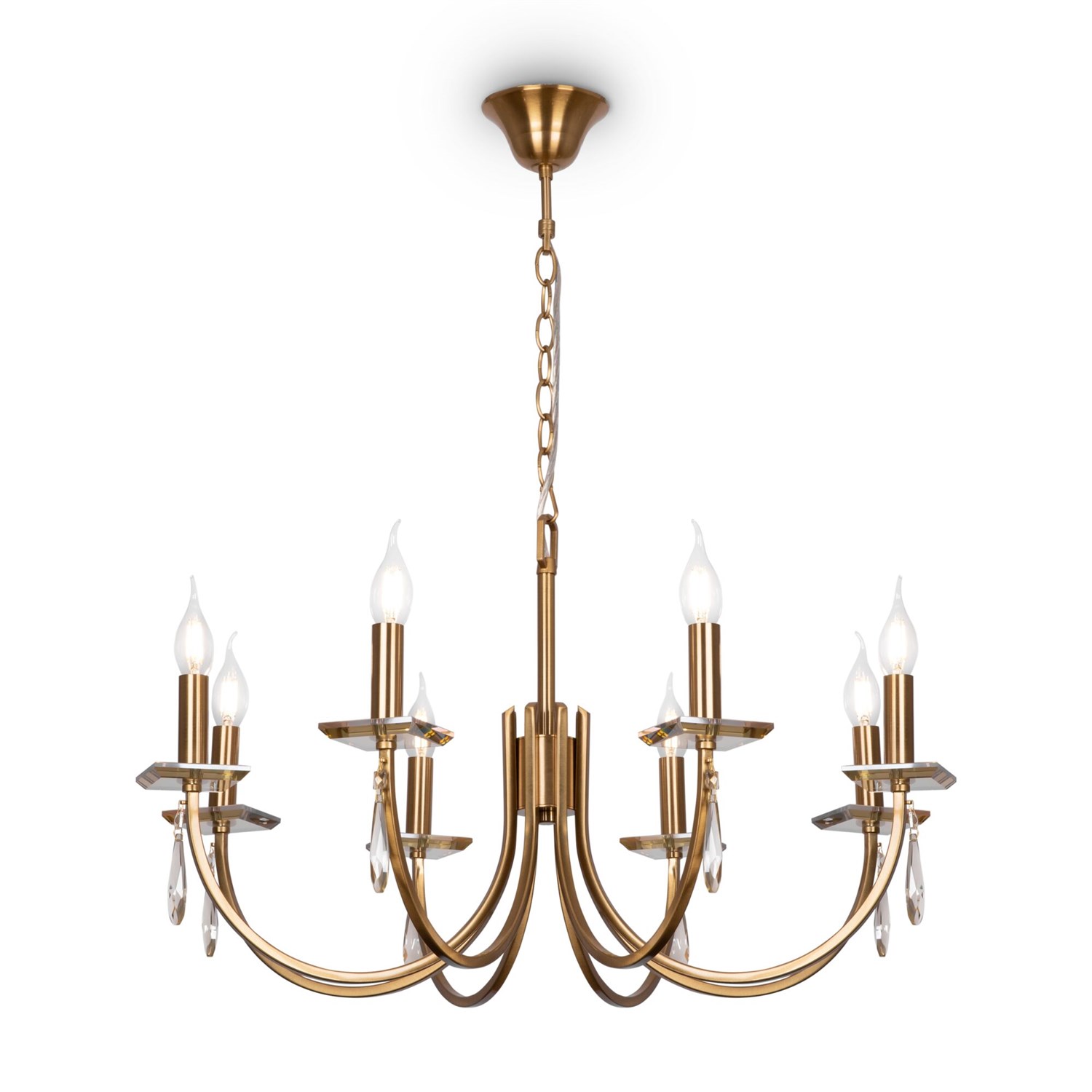 Freya Crystal Forte Люстра цвет: латунь FR1006PL-08G