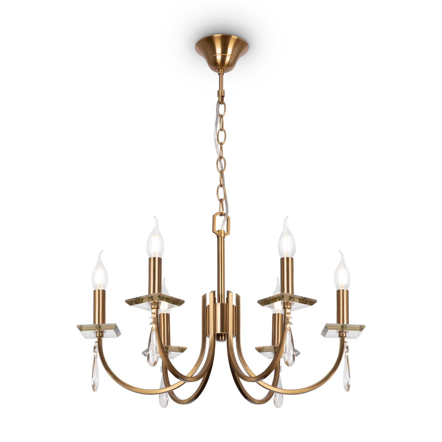 Freya Crystal Forte Люстра цвет: латунь FR1006PL-06G