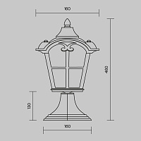 Maytoni Outdoor Albion Ландшафтный светильник цвет: бронза антик O413FL-01BZ